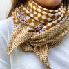 Foulard Damier - Caramel