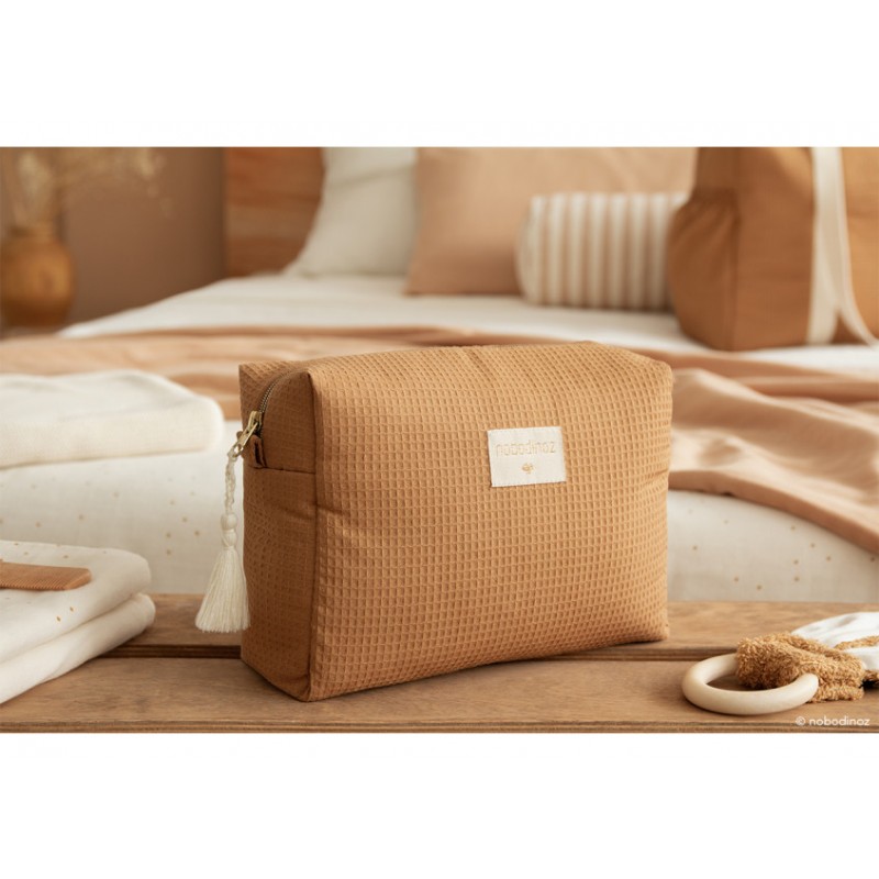 Trousse de toilette_Diva_Caramel_Nobodinoz