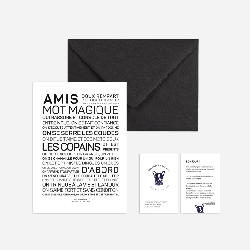 Carte double - Amis