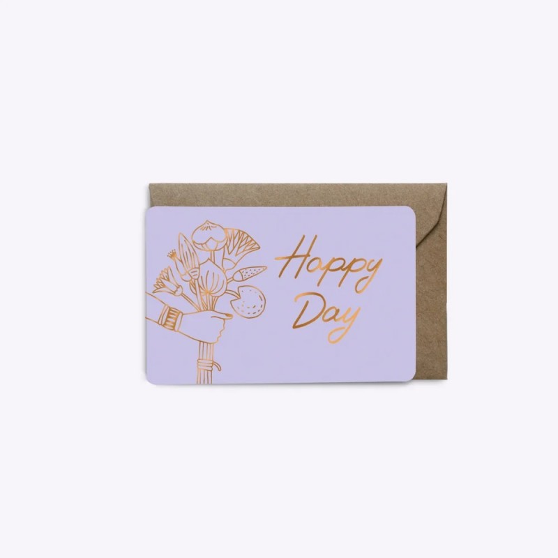 Mini-carte Happy Day Flowers -Lilas