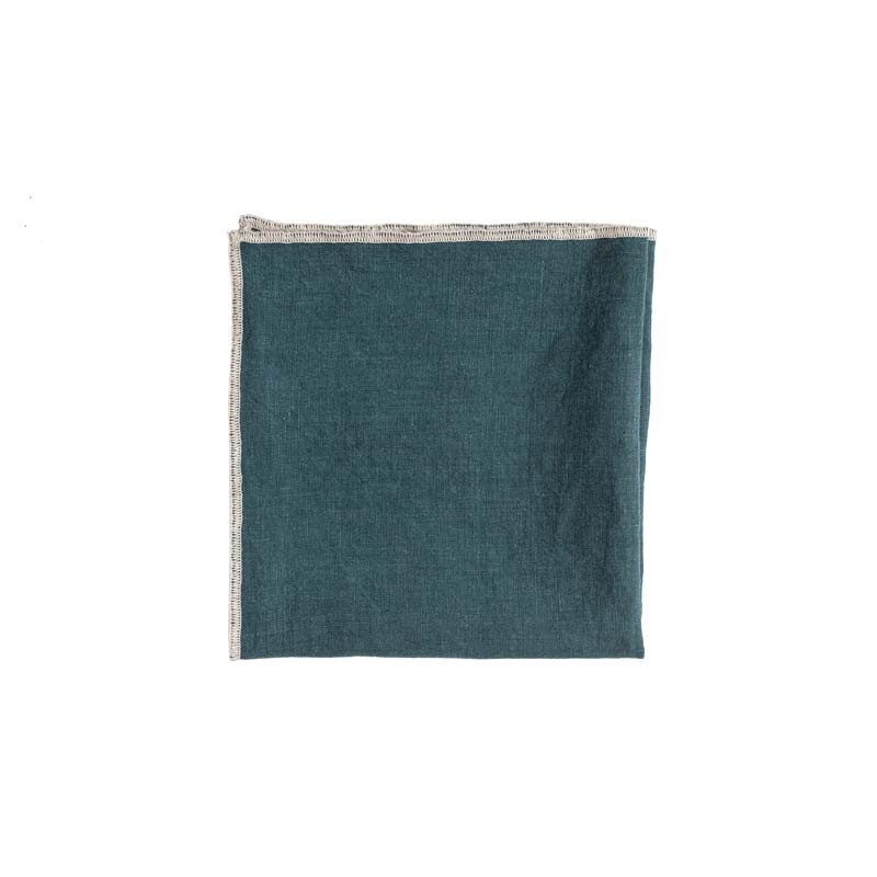 Serviette de table Venise - Bleu de prusse