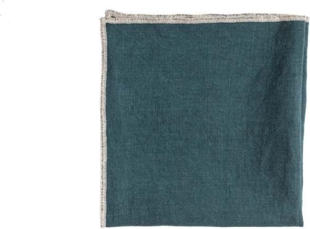 Serviette de table Venise - Bleu de prusse