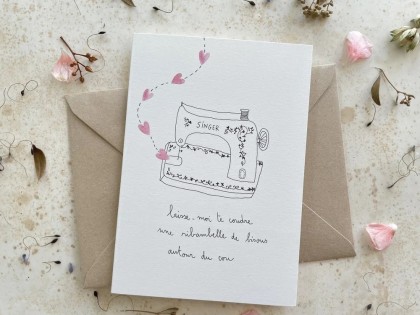 Carte double - Coudre