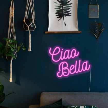 Néon mural - Ciao Bella