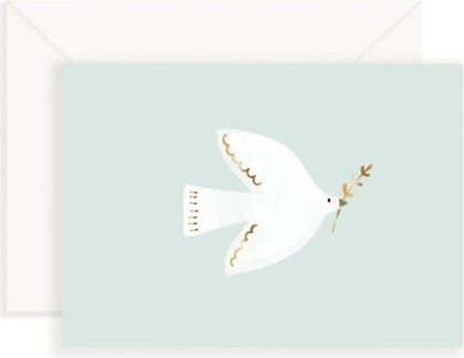 Carte - Colombe et dorures