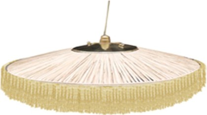 Suspension Parasol à franges dorées - Taille L