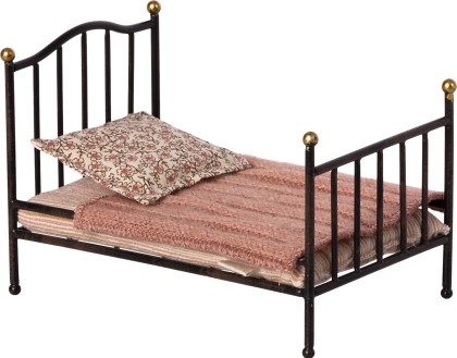 Petit lit bébé vintage - Noir