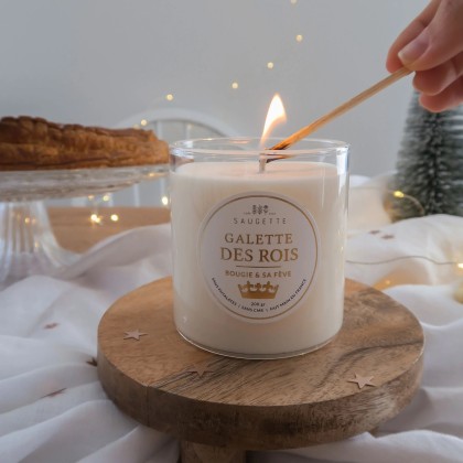 Bougie 200g - Galette des rois et sa fève