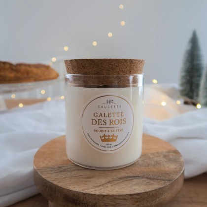 Bougie 200g - Galette des rois et sa fève