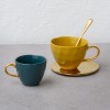 Tasse en porcelaine moyenne - Bleu canard