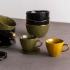 Tasse en porcelaine moyenne - Ambre vert