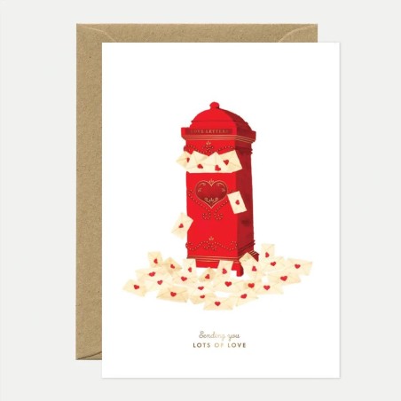 Carte - Boite aux lettres coeurs