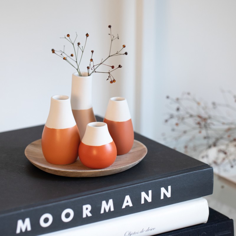 Set de 4 mini vases - Terracotta