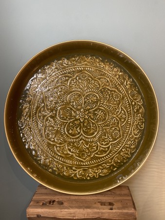 Plateau Berbère GM - Vert olive