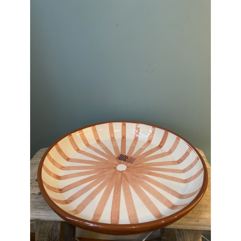 Grande assiette creuse - Terracotta soleil