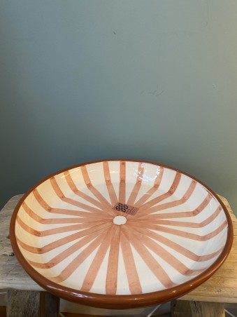 Grande assiette creuse - Terracotta soleil