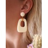 Boucles d'oreille - Carla beige