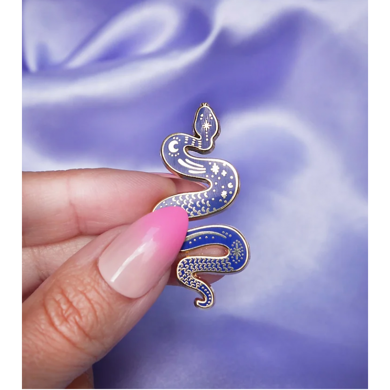 Pins - Serpent bleu