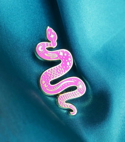 Pins - Serpent rose
