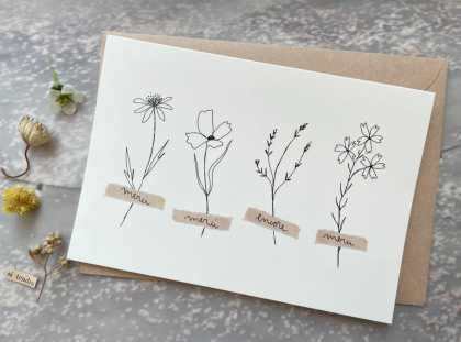 Carte double - Merci encore