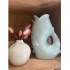 Vase ceramic Poisson GM - bleu givré