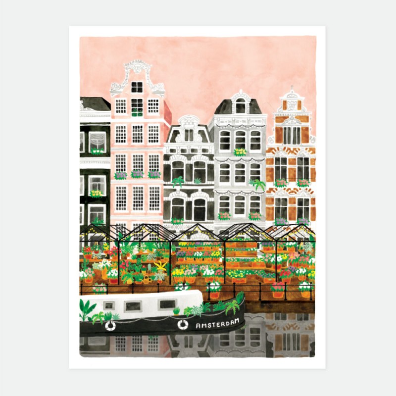 Affiche Amsterdam - 30x 40cm