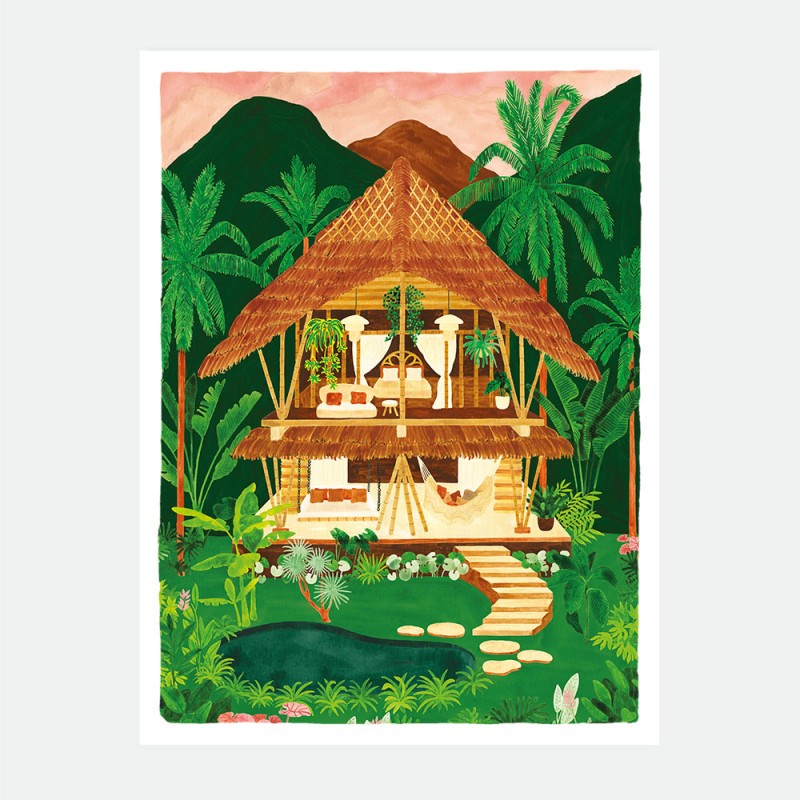 Affiche Ubud - 18x24 cm