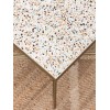 Table d'appoint Terrazzo et laiton