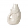 Petit vase ceramic Poisson - Blanc