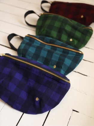 Sac banane - Vichy peacock
