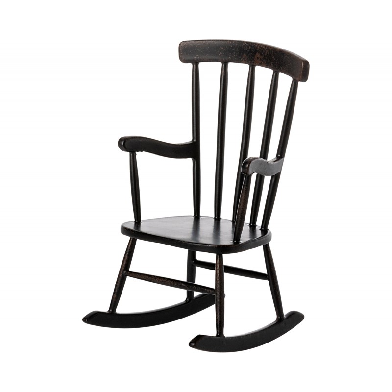 Chaise à bascule pour souris Maileg - Anthracite