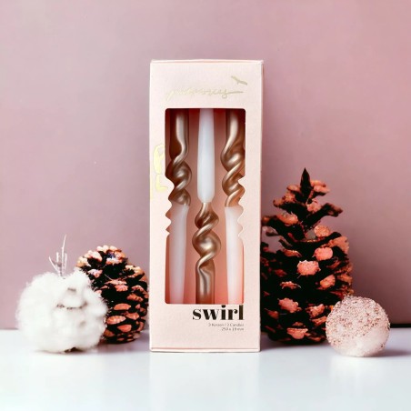 Trio de bougies torsadées - Opéra