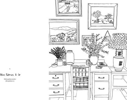 Carnet de coloriage - Intérieurs