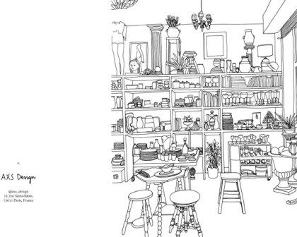 Carnet de coloriage - Intérieurs