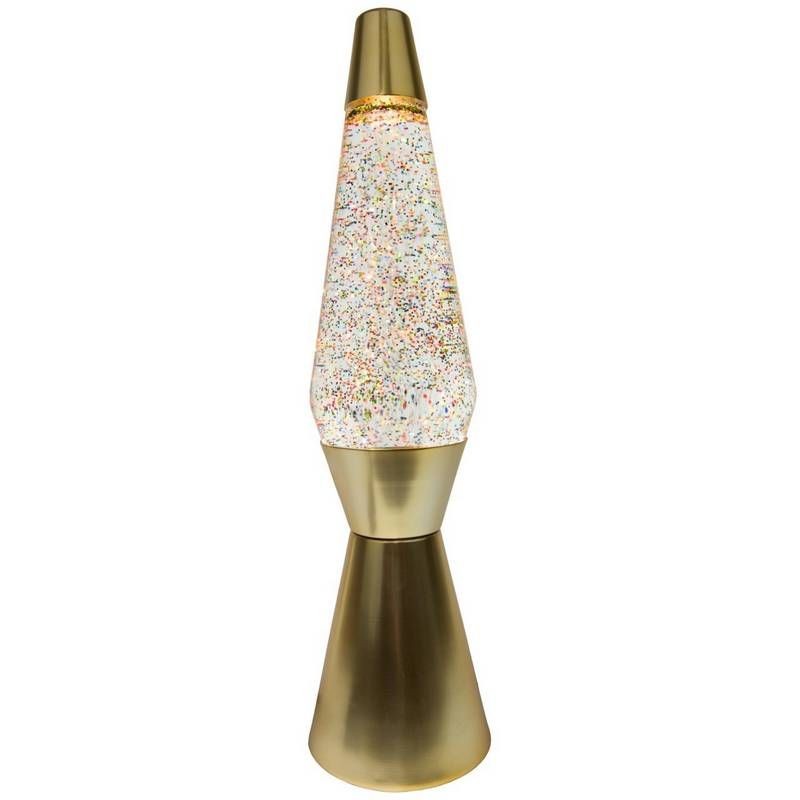 Lampe à paillettes - Doré