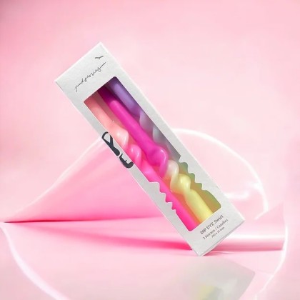 Trio de bougies torsadées - Yummy