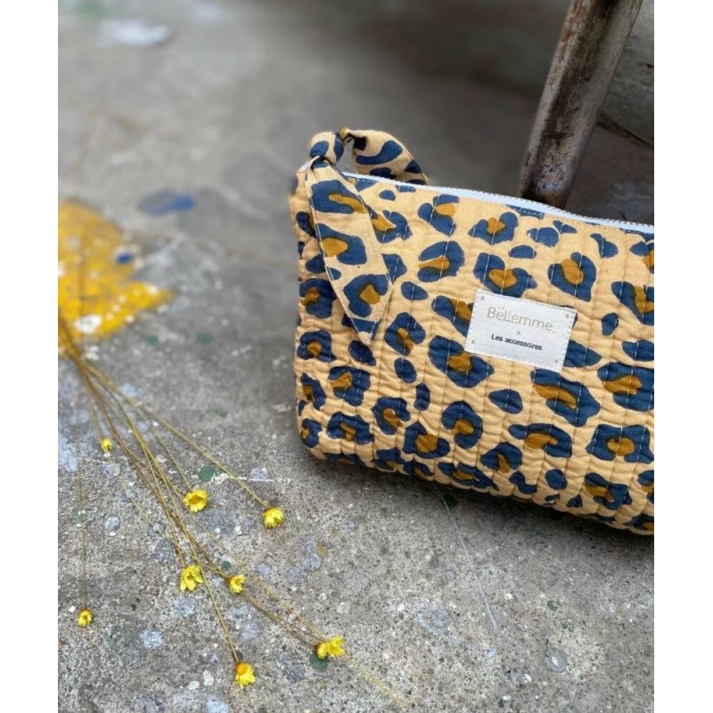 Trousse maquillage - Leopard camel