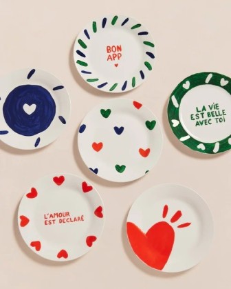Assiette Coeurs