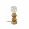 Pied de lampe en bois