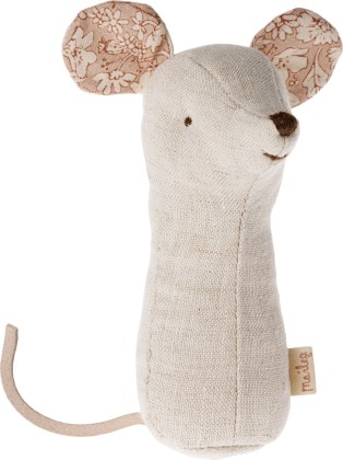 Hochet souris - Blanc