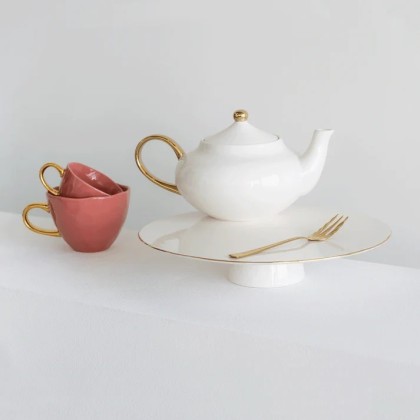 Tasse en porcelaine thé/café - Prune