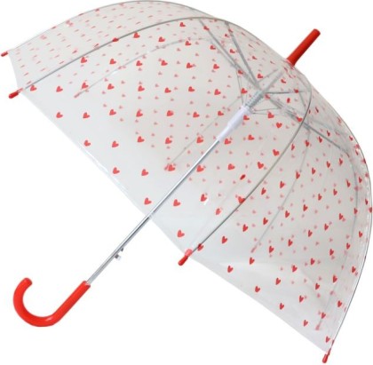 Parapluie adulte - Coeurs rouges