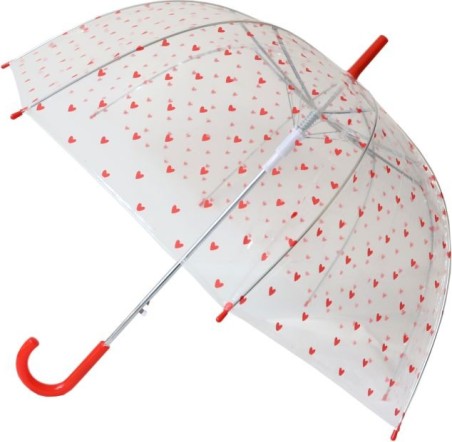 Parapluie adulte - Coeurs rouges