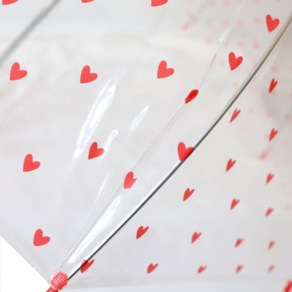 Parapluie adulte - Coeurs rouges