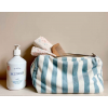 Trousse de toilette Vic éponge - Rayures bleues