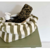Trousse de toilette Vic éponge - Rayures kaki