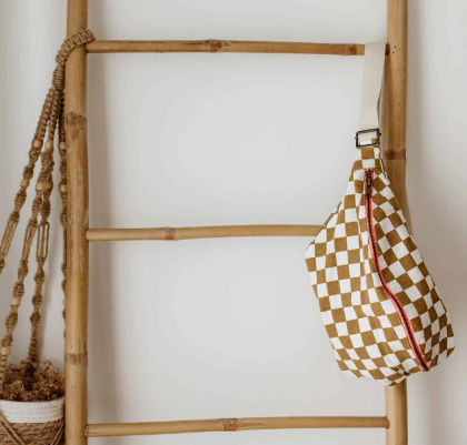 Sac banane Damier Caramel