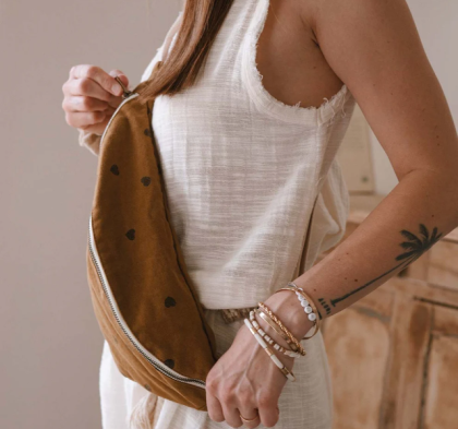 Sac banane Coeur - Cumin