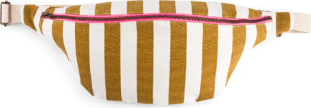 Sac banane Rayures - ecru / caramel