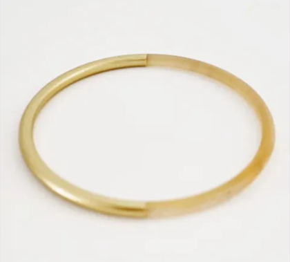 Jonc corne 5mm - Duo doré